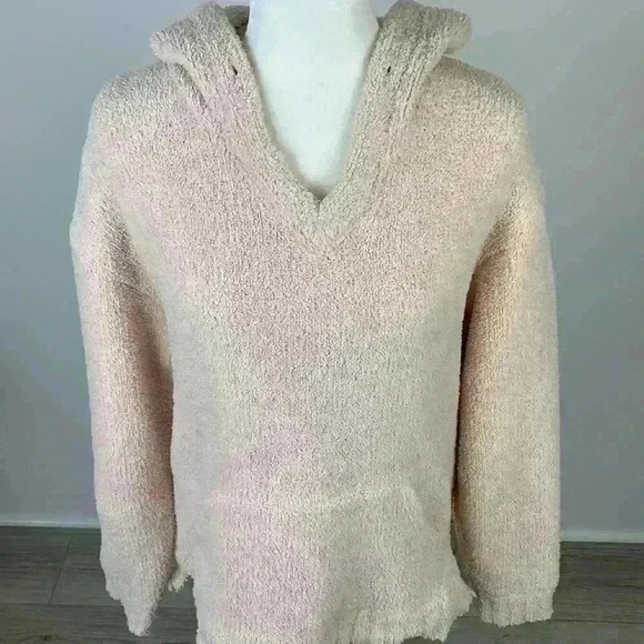 Thread & Supply Light Pink Hooded Sherpa Size M - Picture 2 of 9